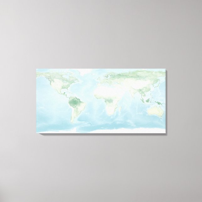 Explorer-Karte der Erdoberfläche Leinwanddruck (Vorderseite)
