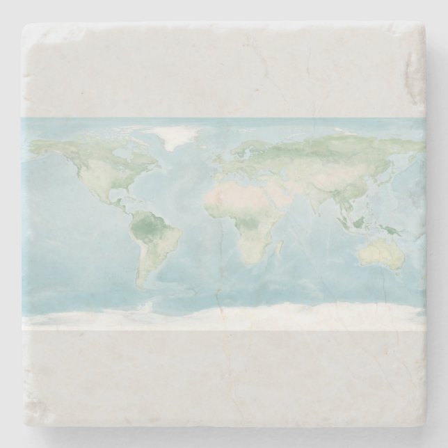 Explorer-Karte der Erdoberfläche Steinuntersetzer (Vorderseite)