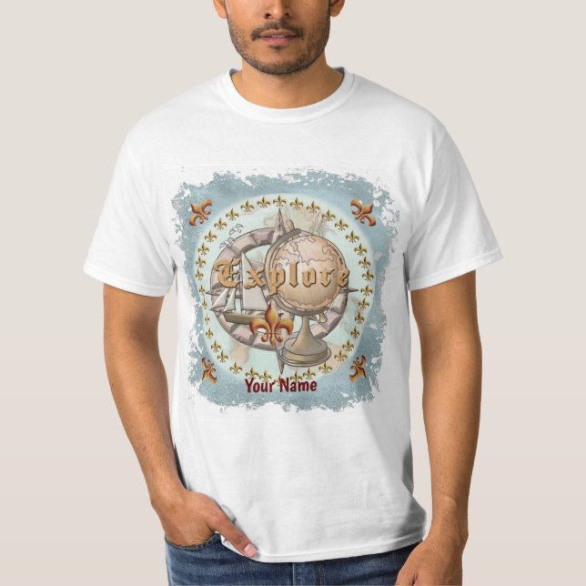 Explorer Map   t-shirt (Vorderseite)