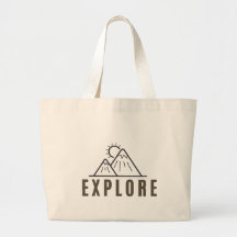 EXPLORER Vacances Voyages Sac fourre-tout de fin d