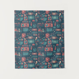 Explosion aus der Vergangenheit: Technik der 80er  Wandteppich