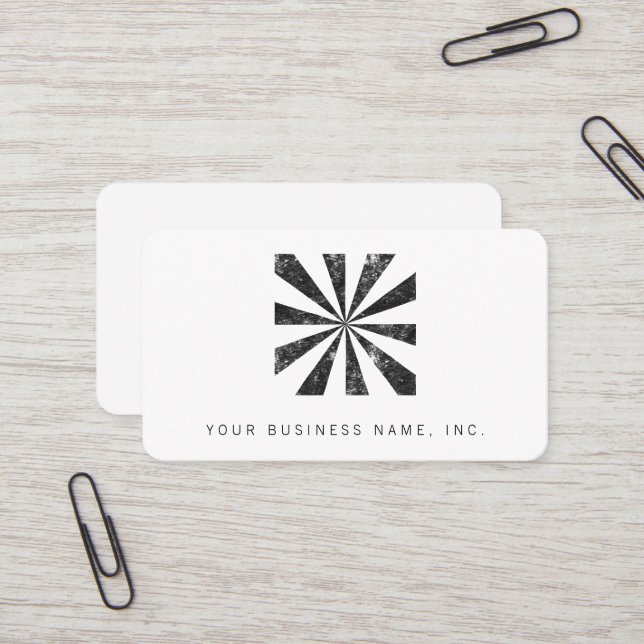 Explosion (Briefbeschwerer-Art-Hintergrund) Visitenkarte (Vorderseite/Rückseite Beispiel)