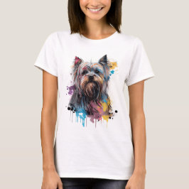 Explosión de color con un encantador Yorkshire  T-Shirt