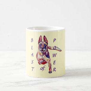 Explosion de puissance peinte Mug Malinois belge