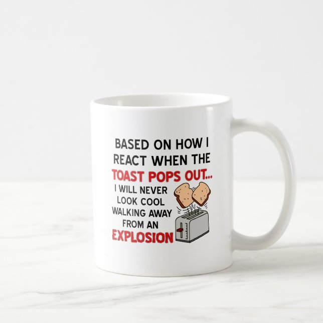 Explosion de toast drôle Mug (Droite)