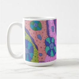 Explosion der Abstrakten Farbe Kaffeetasse