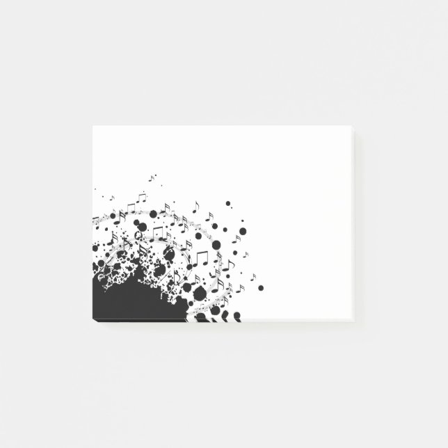 Explosion der coolen Musik nach dem Ende Post-it Klebezettel (Vorderseite)