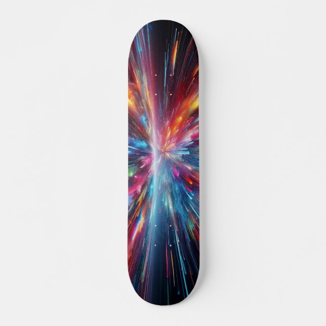 Explosion der Farben Muster Skateboard (Vorne)