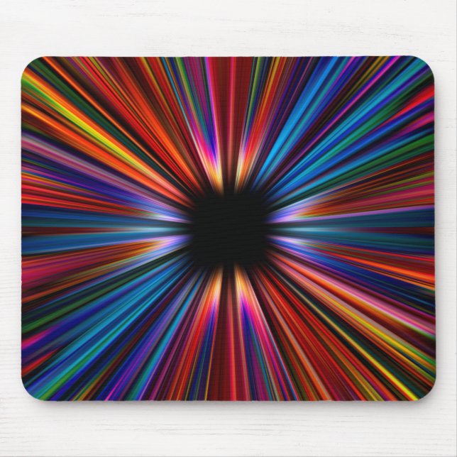 Explosion der farbigen Sternexplosion Mousepad (Vorne)