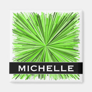 Explosion des Grenze-Musters + Name-Magnet Magnet