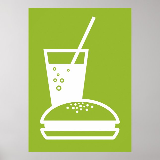 Explosion des Hamburger- und Limonadengeschmacks Poster (Vorne)