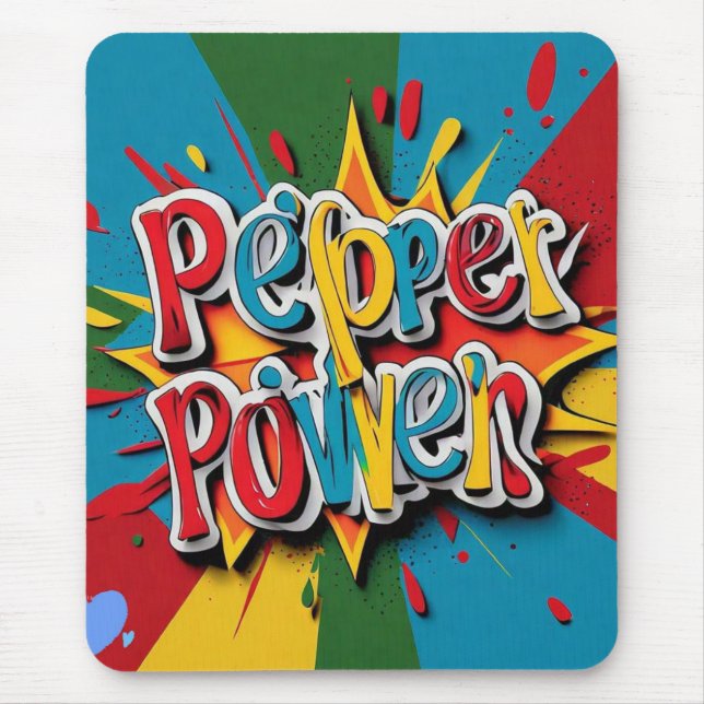 "Explosion des Pepper-Powers" Mousepad (Vorne)