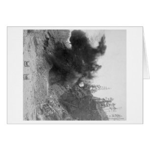 Explosion du côté de la montagne pendant