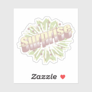 Explosion einer überraschenden Onomatopoese Aufkleber