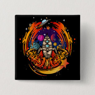 Explosion eines Raumschiffs Button