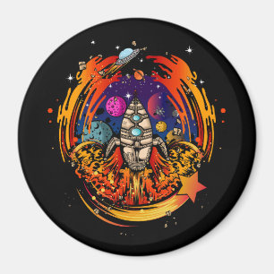 Explosion eines Raumschiffs Magnet