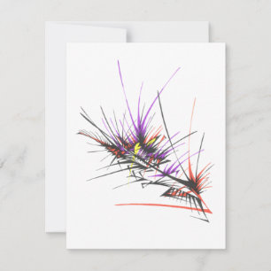 Explosion Farbige Abstrakte Stammes-Tattoo-Kunst Dankeskarte