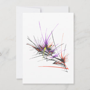 Explosion Farbige Abstrakte Stammes-Tattoo-Kunst Mitteilungskarte