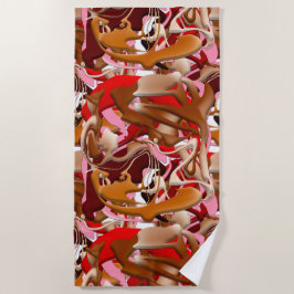 Explosion of Frozen Flavors Strandtuch