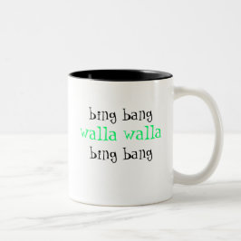 Explosion walla walla Explosions-Kaffee-Tasse Zweifarbige Tasse