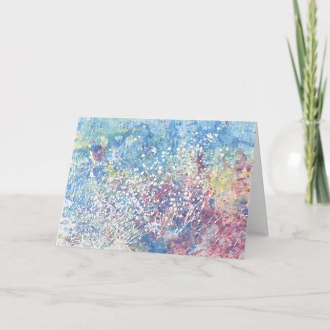 Explosions de la carte de voeux couleur (Devant)