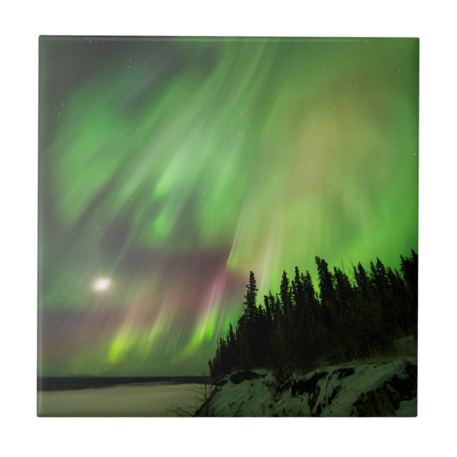explosionsartiges Aurora Fliese (Vorderseite)