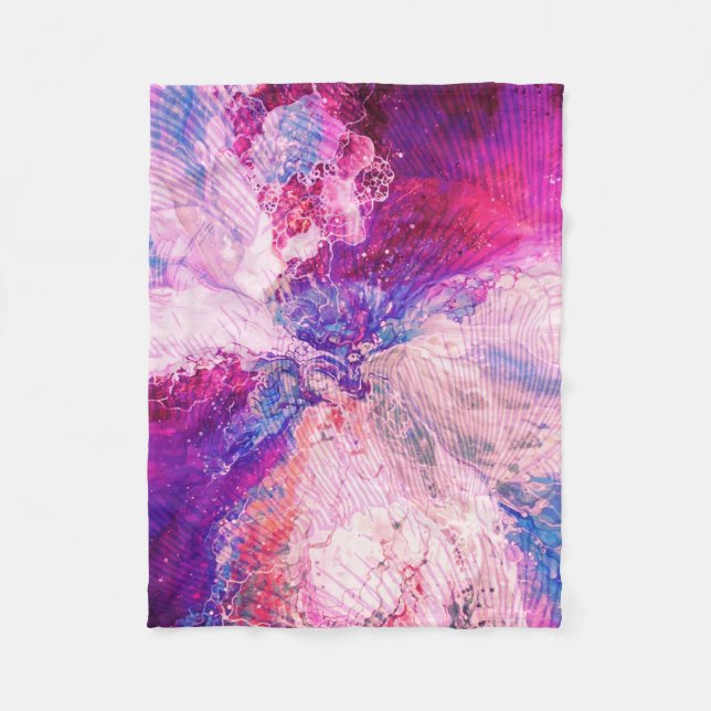 Explosionsfarbige Fleece-Decke Fleecedecke (Vorderseite)