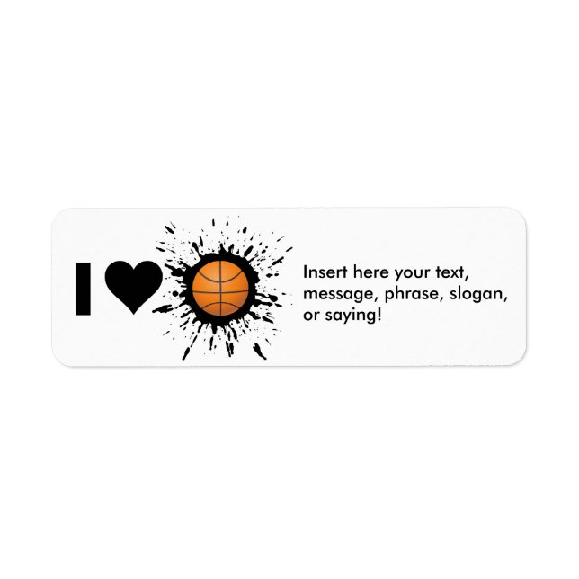 Explosiv Ich liebe Basketball (Vorne)