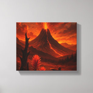 Explosive Natur - Vulkanwand Leinwand Kunst für Na