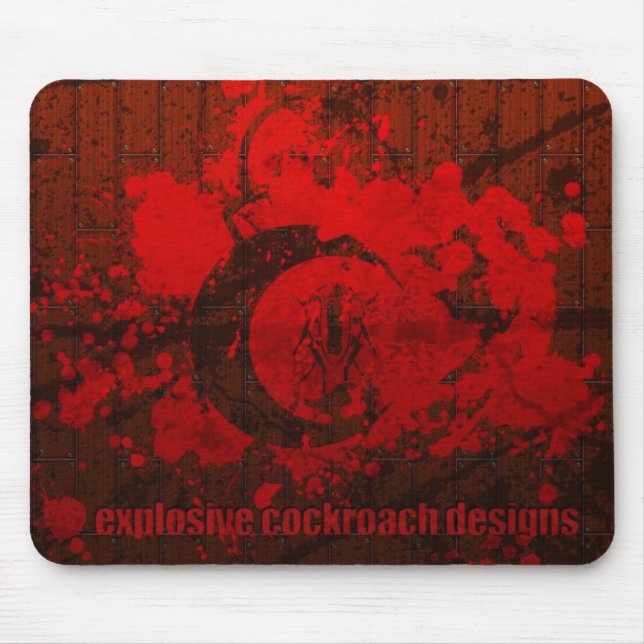 Explosive Schabe entwirft Mousepad (Vorne)