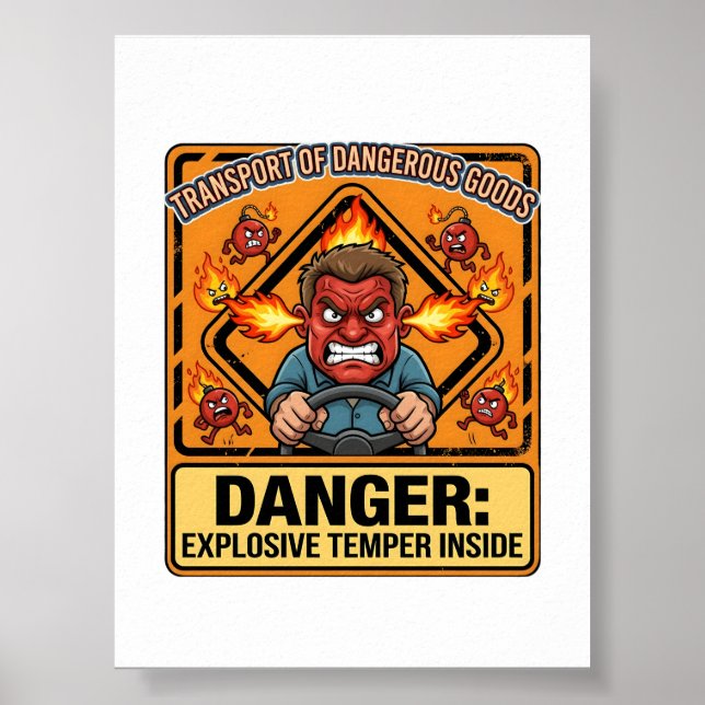 Explosive Temper Trucker | ADR digital download Poster (Vorne)