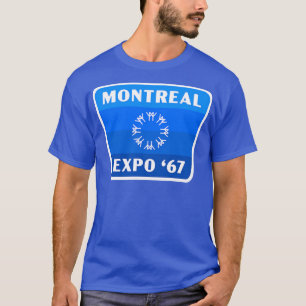 Expo 67 Montreal Welten Messe Retro Abzeichen Blau T-Shirt