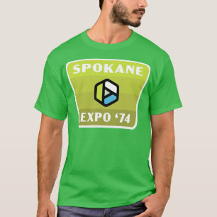 Expo 74 Spokane Welten Fair Retro Abzeichen Green T-Shirt