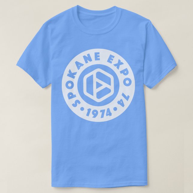 Expo 74 Spokane Worlds Fair Circle White T-Shirt (Design vorne)