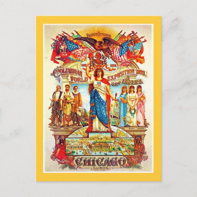 Exposition colombienne - Carte postale (Devant)