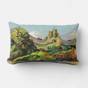 Exposition de Charleroi Lumbar Pillow Lendenkissen