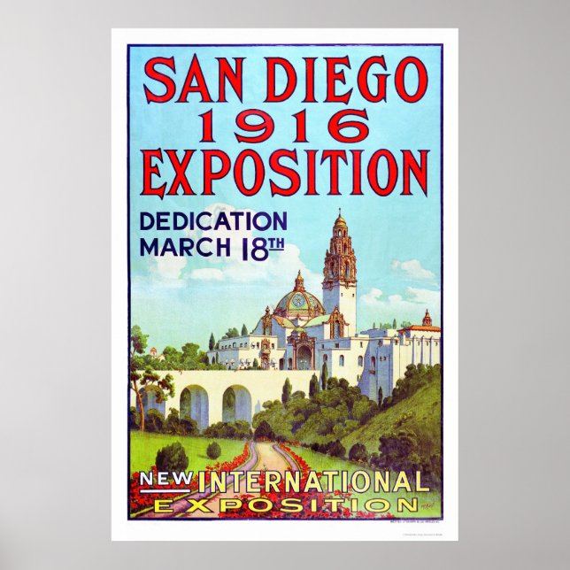 Exposition San Diego 1916 Poster (Vorne)