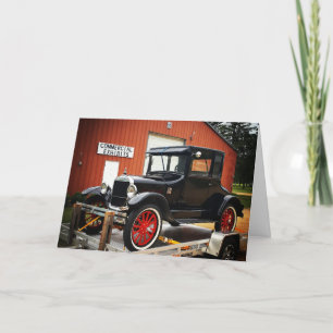 "EXPOSITIONS COMMERCIAL Modèle-T" Carte de vœux de