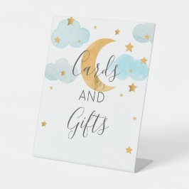 Expositor en L Moon & Stars Kinderduschkarten und Sockelschild