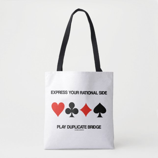 Express Deine rational side Play Duplicate Bridge Tasche (Vorderseite)