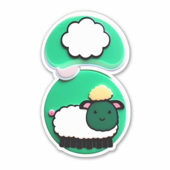 Express Dich mit Sheep Stickers Aufkleber (Vorderseite)