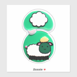 Express Dich mit Sheep Stickers Aufkleber