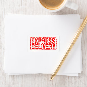 Express Lieferrotes Briefmarke-Adressetiketten Adressaufkleber