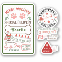 Express Lieferung North Pole Santa Mail gibt Wasse Aufkleber