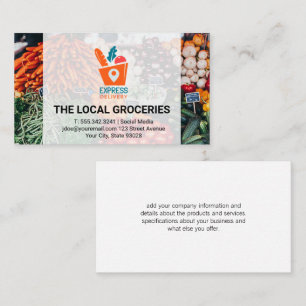 Express-Lieferung Trägerlogo Visitenkarte