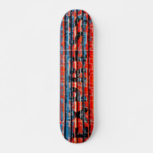 "Express" - rustikale Peeling-Farbe Skateboard