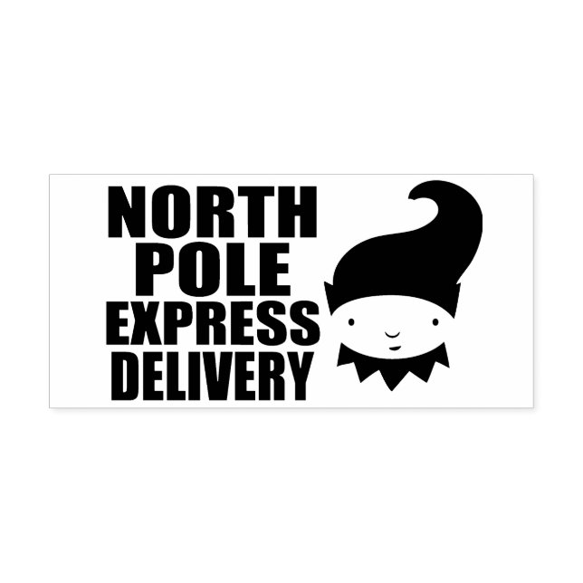 Express-Zustellung für Nordpol Gummistempel (Prägung)