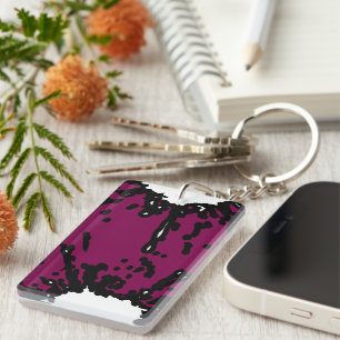 Expression Audacieuse – Vin & Abstrait Noir Porte-