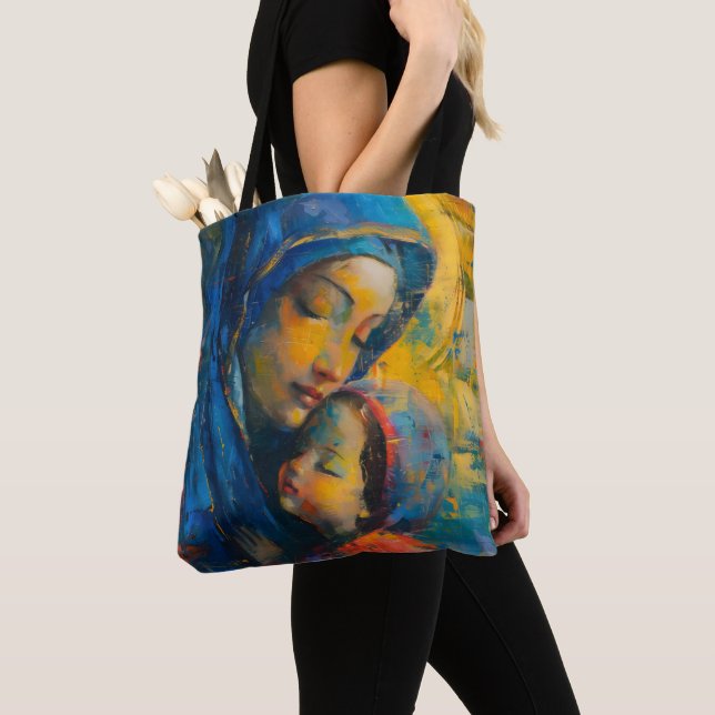 Expressionismus Maria und Jesus Tasche (Von Nahem)