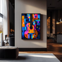 Expressionist Geometry Guitar - pulsierende Musikk